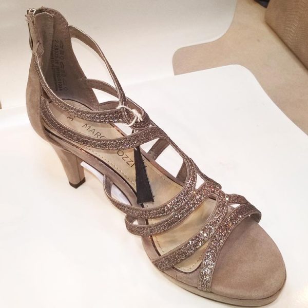 marco tozzi rose gold shoes