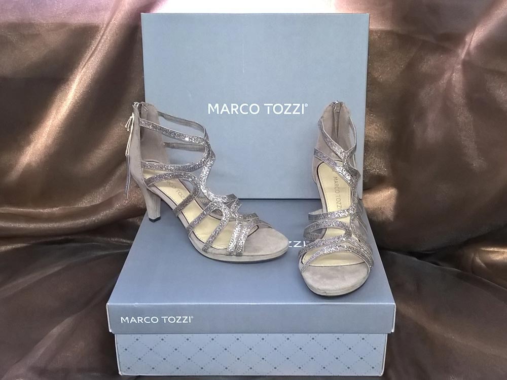 marco tozzi silver shoes